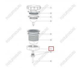 Гайка зажимная Aquaviva для UL/Led-P50