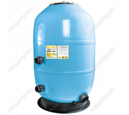 Фильтр AquaViva HS1050 (43м³/ч, 1050 мм, 1540 кг, 75 мм, 2,5Бар, 1,2м засыпка)+люк д/выгрузки