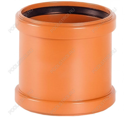 Муфта надвижная (ремонтная) НПВХ Aquaviva, d110 мм